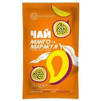 Чай натуральный растворимый концентрированный Манго и Маракуя ТМ Асканія 50г, жыдкий чай 2008434153 фото