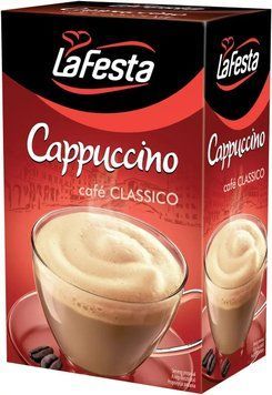 Капучино растворимый классический La Festa Cafe Classico, 125г (10шт х12,5г), напиток кофейный 1684425555 фото