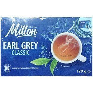 Чай черный с бергамотом в пакетах Milton Earl Grey (80шт), 120г Польша 1209821443 фото