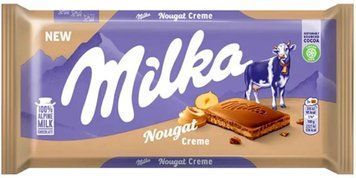 Шоколад молочный Milka Nougat Cream, 85г 1628296179 фото
