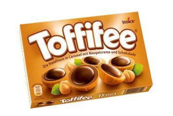 Конфеты шоколадно карамельные в коробке Toffifee, 125г, Германия, Конфеты шоколадные с целым фундуком 1313778295 фото