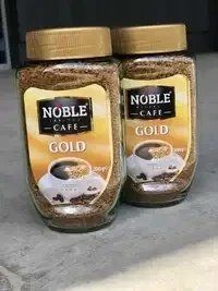 Кава розчинна гранульована Noble Cafe GOLD, 200г, Польща, в скляній банці сублімована 1628456866 фото
