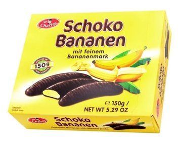 Конфеты банан в шоколаде Schoko Bananen, 150г, Австрия, суфле в шоколаде 1684515315 фото