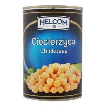 Нут (боби) консервовані стерилізовані Helcom, 400г в ж/б, Польща 1558484559 фото