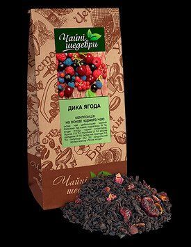 Черный цейлонский чай с ягодами Дикая Ягода ТМ "Чайные шедевры", 500 г 1209843355 фото