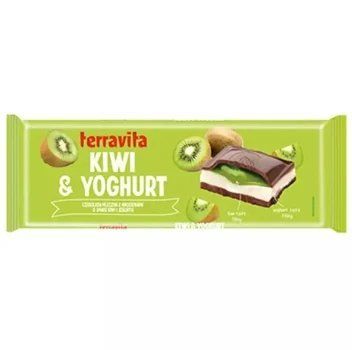 Шоколад молочный с начинкой из джем киви и йогурт Terravita, 235 г, Польша 2072072357 фото