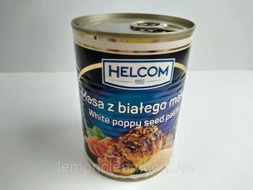 Маковая начинка с белого мака (масса) с кусочками сухофруктов Helcom, 380г (Польша), ж/б, польский мак в банке 1609261262 фото