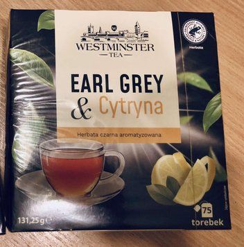 Чай в пакетиках с бергамотом и лимоном Westminster Earl Grey(cytryny) 75шт., Германия 2011132032 фото