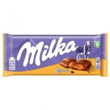 Шоколад молочный с карамелью Milka Caramel, 100г 2205068674 фото
