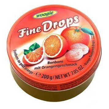 Леденцы Woogie Fine Drops со вкусом апельсина в железной банке, 200г (Австрия) 2289365022 фото