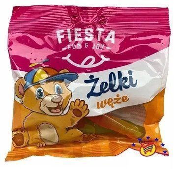 Конфеты желейные Fiesta Zelki червячки, 80г, жевательные конфеты, Польша 1698102818 фото