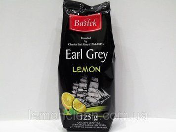 Чай черный среднелистовой рассыпной с бергамотом Bastek Earl Grey LEMON, 125г 824051113 фото