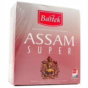 Чай черный индийский в пакетиках с ниткой (100шт) Bastek Super Assam, Польша, 100 пакетов 1630271961 фото