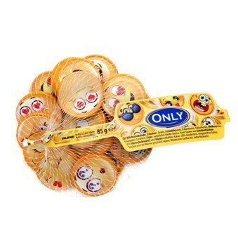 Монеты золотые смайлик (эмоджи) шоколадные новогодние в сетке Only, 85 г (Австрия) 2021138890 фото