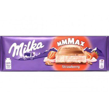 Шоколад молочный Milka Strawberry Fresa, 300 г 1241635483 фото