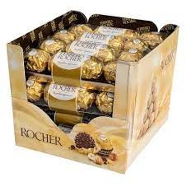 Цукерки шоколадні Ferrero Rocher, 50 г Німеччина, з цілим лісовим горіхом, 2465794807 фото