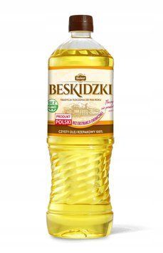 Масло рафинированое рапсовое для жарки, растительное первого отжима Olej Beskidzki, 1л, Польша 1425941797 фото