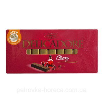 Шоколад молочный со вкусом вишневого ликера Delicadore Baron, 200 г, Польша 1689211342 фото