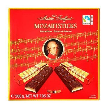 Шоколадные конфеты в коробке Maitre Truffout Mozartsticks, 200г (Австрия) 1689263814 фото