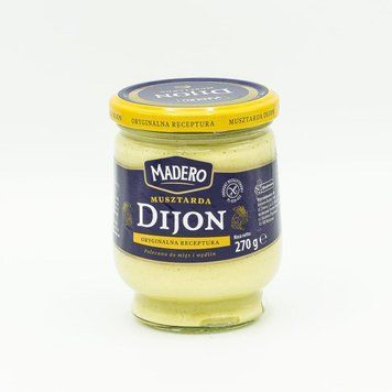 Горчица дижонская столовая Madero Dijon, 270г, Польша, БЕЗ ГЛЮТЕНА, в стеклянной банке, зернистая 1611135800 фото