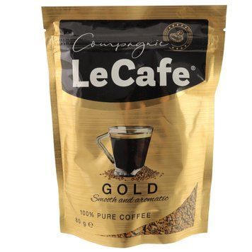 Кава розчинна в пакеті гранульована LE Cafe GOLD, 80 г, Польща, дой-пай сублімований 2323606617 фото