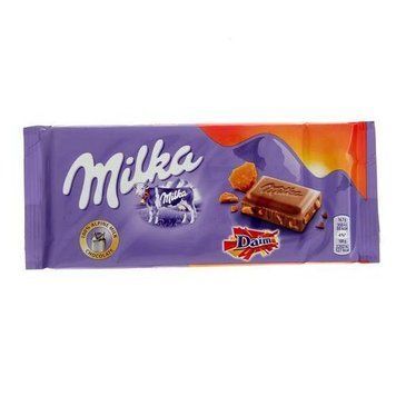 Шоколад молочный с карамелью Milka Daim, 100 г, Швейцария 1565090241 фото