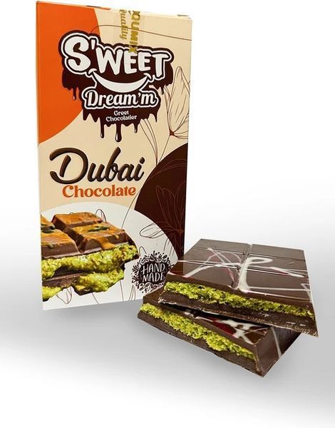 Дубайський шоколад 200 г Sweet Dream з фісташковою начинкою 2466004650 фото