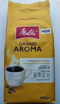 Кофе зерновой Melitta Grand Aroma, 1000г, Германия, средней обжарки 2131885859 фото
