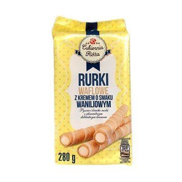 Трубочки вафельные с ванильным кремом Rurki Waflowe, 280 г, Польша 1279654253 фото