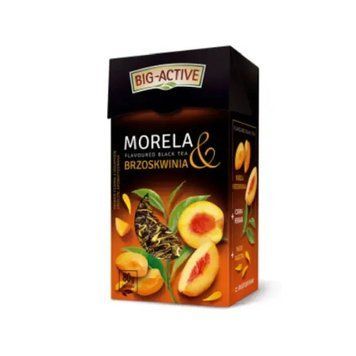 Чай черный листовой рассыпной Big-Active с персиком и абрикосом, 80г, Польша 2367557408 фото