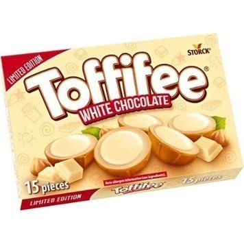 Конфеты шоколадно карамельные в коробке Toffifee White, 125г, Германия, Конфеты шоколадные с целым фундуком 2466037679 фото