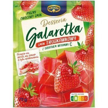 Желе (галаретка) со вкусом клубника Galaretka Kruger 75г, Польша 2466793001 фото