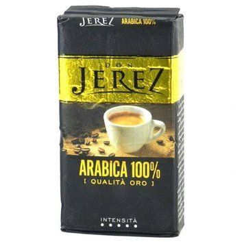 Кофе молотый итальянский темно средней обжарки Don Jerez Arabica 100%, 250г, Арабика, Италия 1775573246 фото