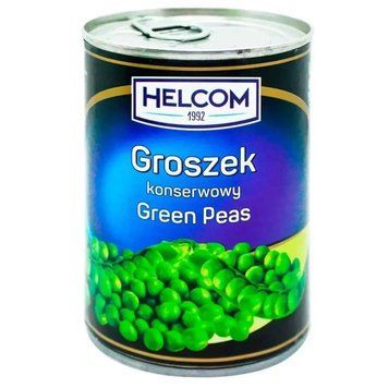Горошок зелений консервований Helcom 400 г, Польща 1634546209 фото