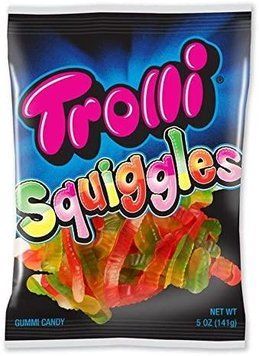 Конфеты желейные жевательные Trolli Squiggles (гусень), 150г, Германия, червяки конфеты 1689294230 фото