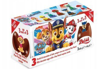 Конфеты шоколадные яйца Zaini Paw Patrol (Щенячий патруль) 3шт х 20г 2372818633 фото