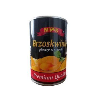 Персики консервированные в сиропе в ж/б M&K (Польша), 420г, половинками, дольками 1668472249 фото