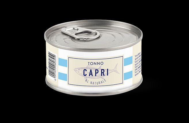 Тунець (консерва) суцільними шматочками у власному соку Tonno Capri, 80 г, Італія, ж/б 1724657662 фото