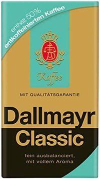 Кофе смесь арабик молотый немецкий Dallmayr Classic, 500г (50% без кофеина) 1994077004 фото