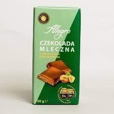 Шоколад молочний с орехами (арахис,фундук) Allegro Czekolada, 100г Польша 2021192515 фото