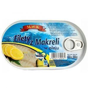 Филе макрели (скумбрии) MK в растительном масле, 170 г, Польша, ж/б,с витамином Омега 3 1668472883 фото
