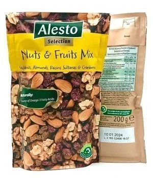 Микс орехов и сухофруктов Alesto Nuts & Fruits Mix, 200г (СРОК до 25.06.2025) 1933717694 фото