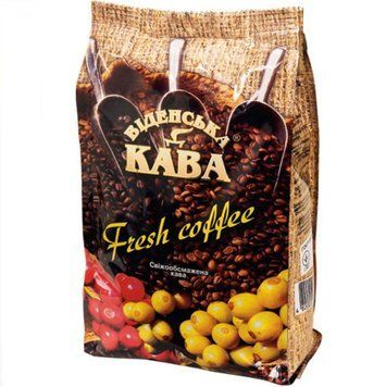 Кофе в зернах Віденська кава Fresh Coffee 500г, зерно смесь арабики Индии и Африки для еспрессо, кофемашин 330392931 фото