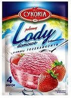 Мороженое сухое в пакетиках Lody Cykoria osmaku Truskawkowym (с клубничным вкусом), 60 г 1280099531 фото
