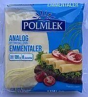 Cыр порционный тостовый Polmlek Emmentaler (Емменталер) , 130г, Польша, плавленный сыр для тостов 1701555396 фото