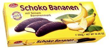 Конфеты банан в шоколаде Schoko Bananen, 300г, Германия, суфле в шоколаде 2022644121 фото