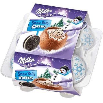 Шоколадный набор шарики Сноу болс Milka Snow Balls Milchcreme с воздушной молочной начинкой, 112г 1520148083 фото