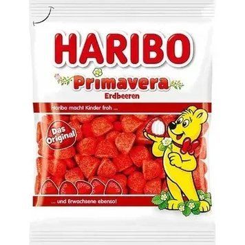 Конфеты желейные (клубника) Haribo Primavera 175г жевательные конфеты Харибо 2385260093 фото