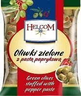 Оливки іспанські зелені фаршировані паприкою Helcom, 195 г, Польща 1568124658 фото