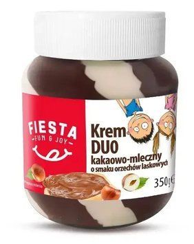 Шоколадно-молочная паста с орехами Fiesta Duo, 350 г, Польша 1636872288 фото